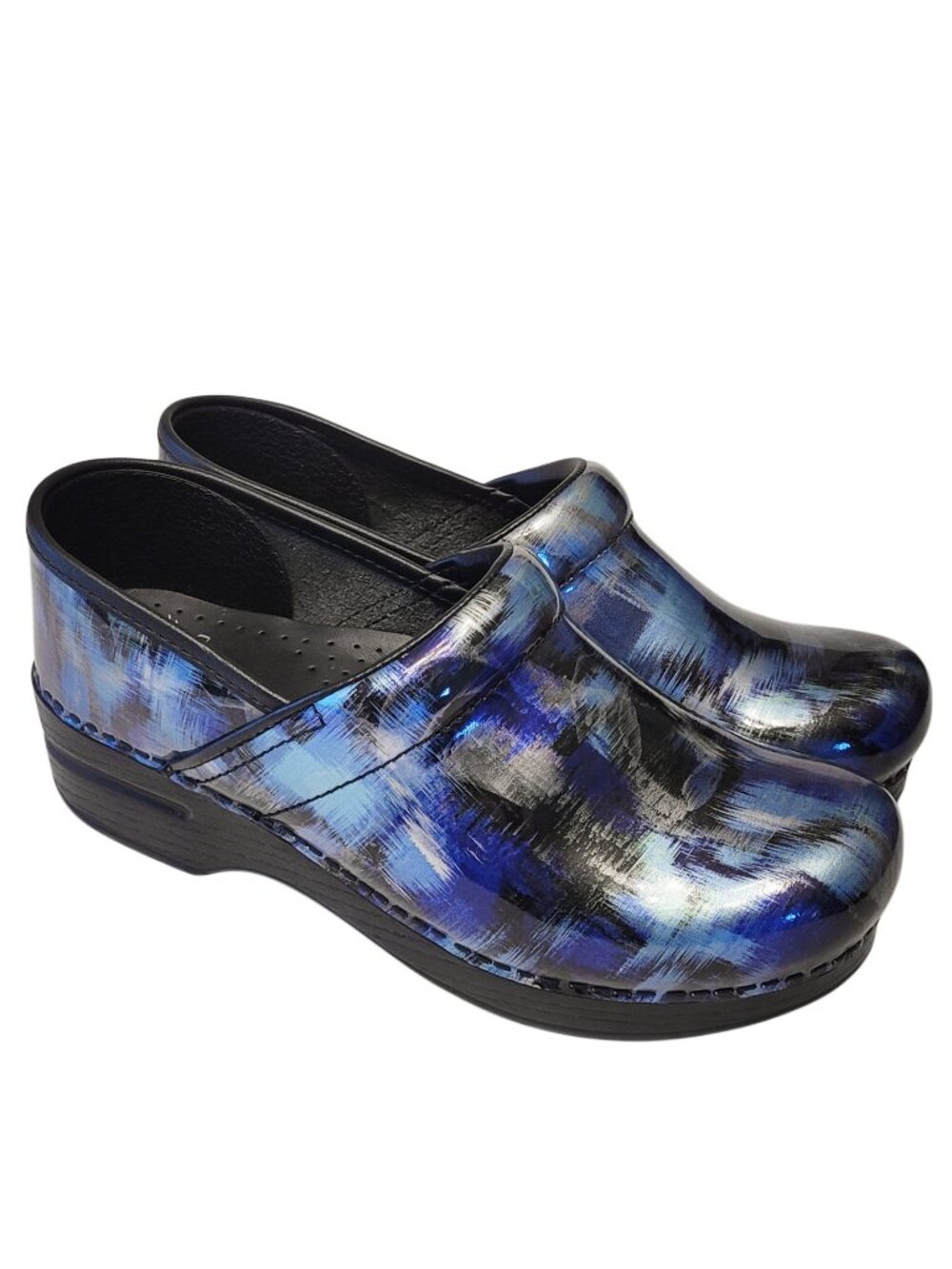 Dansko Professional Clog in Blue Brush 39